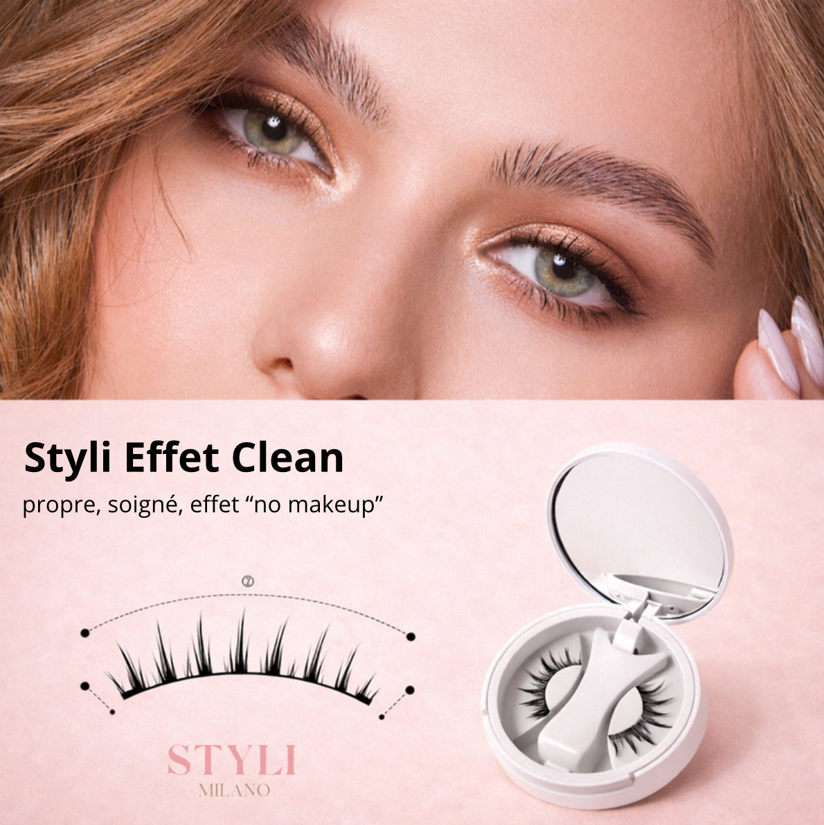 ✨ Cils Magnétiques Nouvelle Génération avec Pince Aimantée – Styli Milano